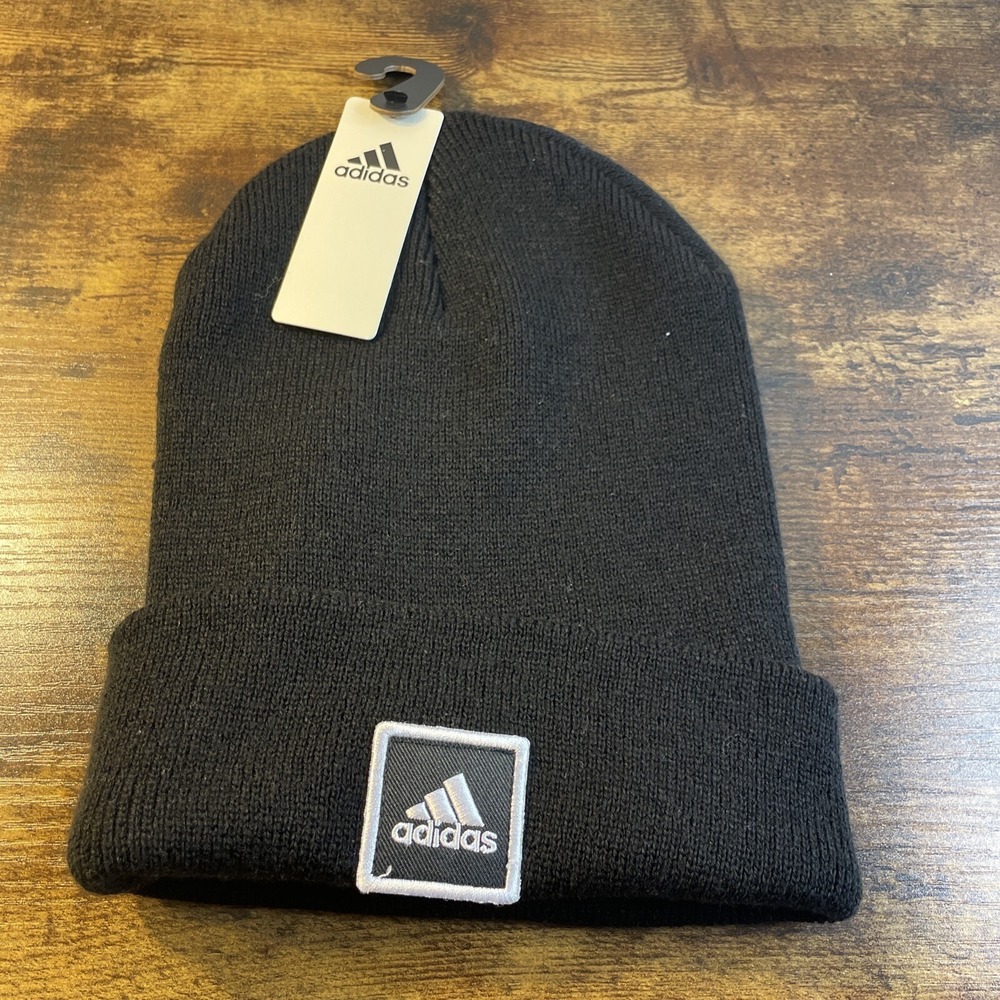 Adidas Wide Cuff Fold Beanie Black/white   UNISEX 5155802